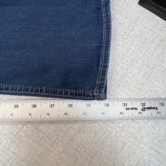 Outpost Makers Buckle Slim Straight Jeans Women's 32x32 fits 32x30.5 dark wash - Picture 11 of 11